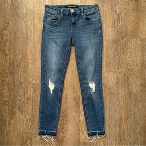 Prosperity Ankle Cropped Distressed Jeans Size 26